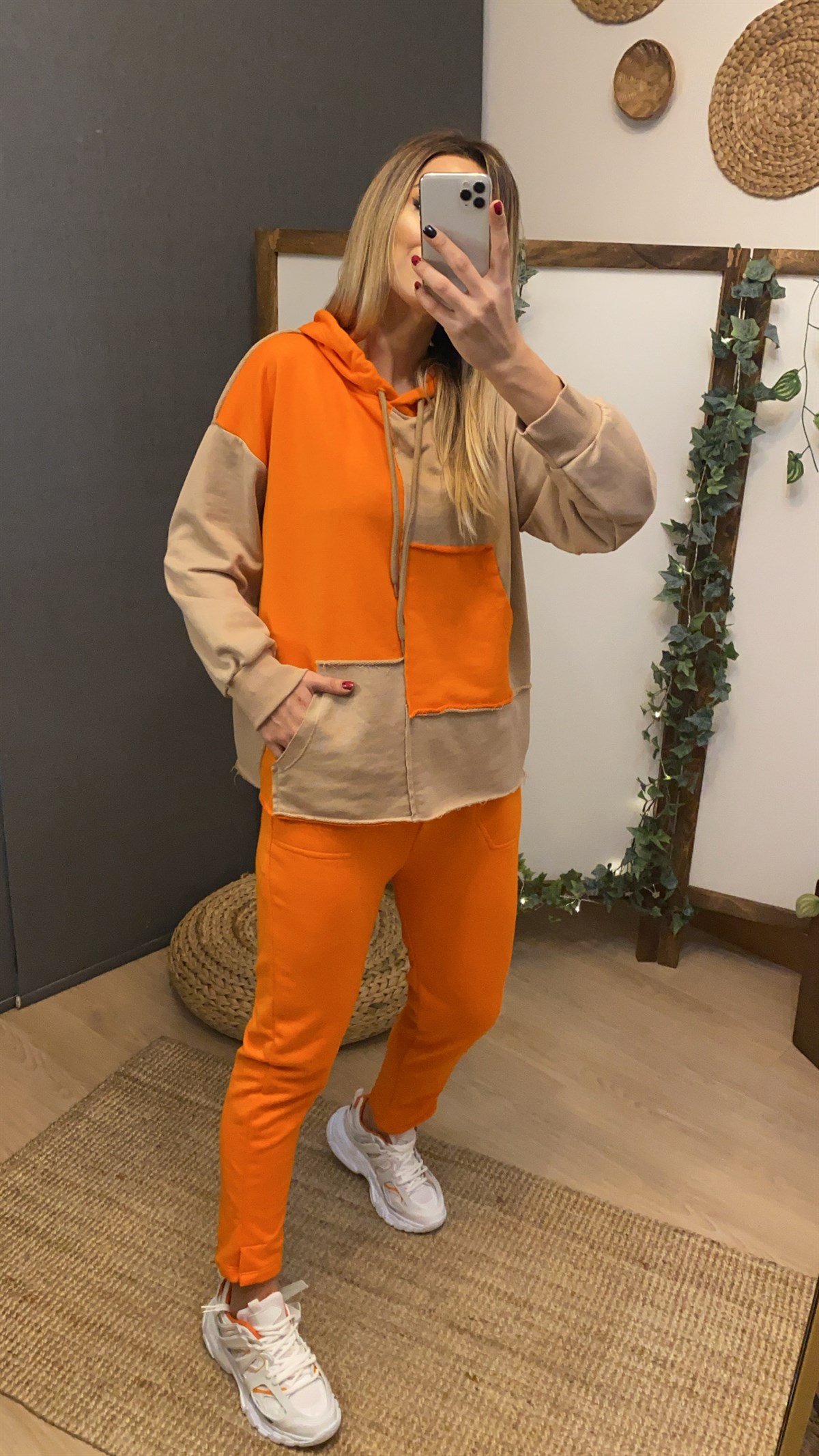 Parçalı Renkli Sweatshirt