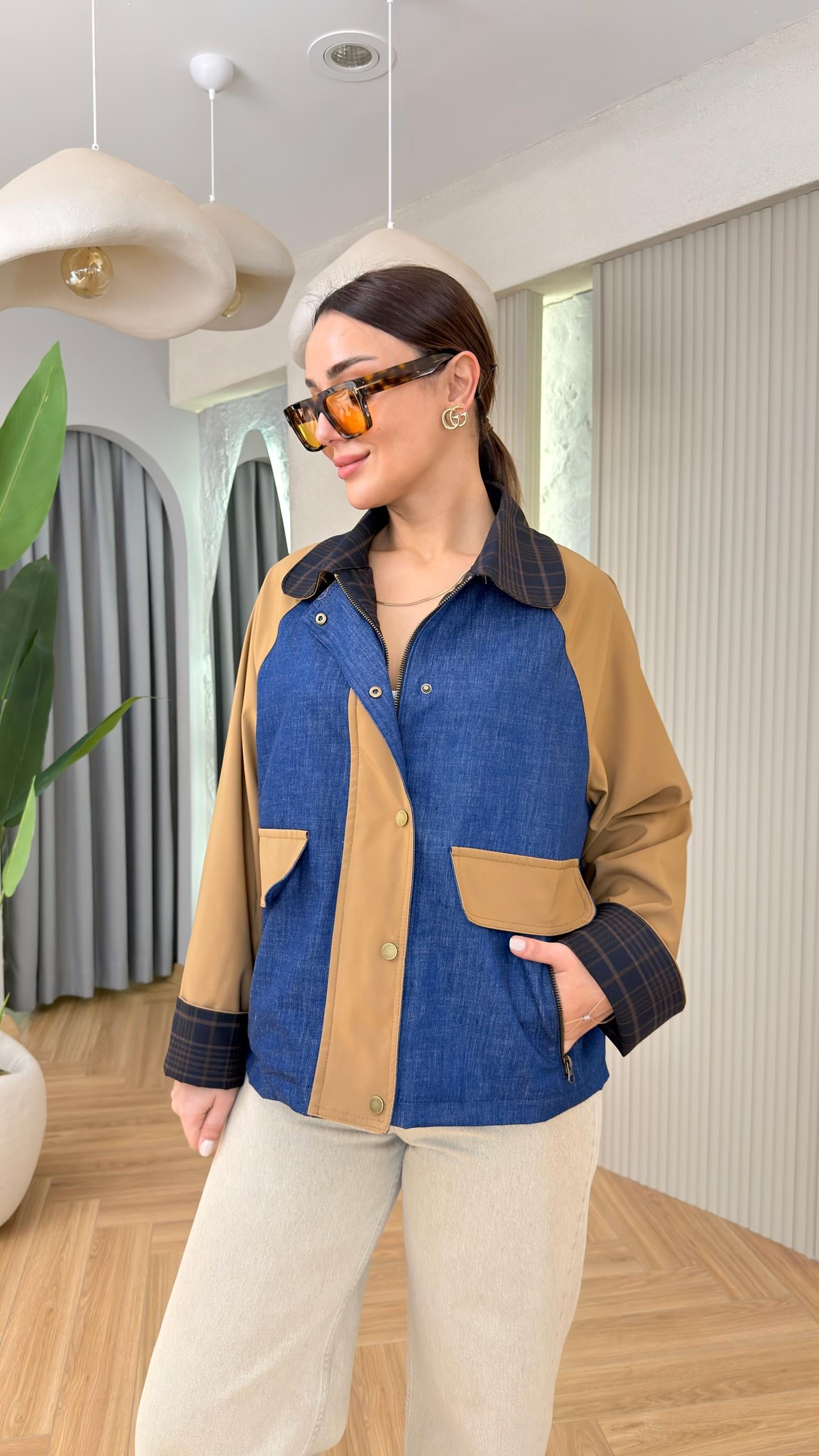 İpkyl Model Kot Garni Mix Ceket