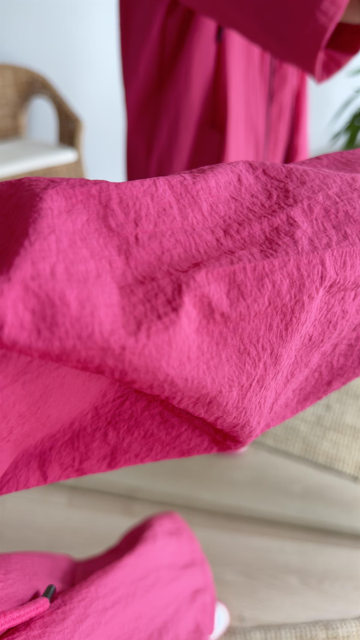 Madis Oversize Pembe Yağmurluk 