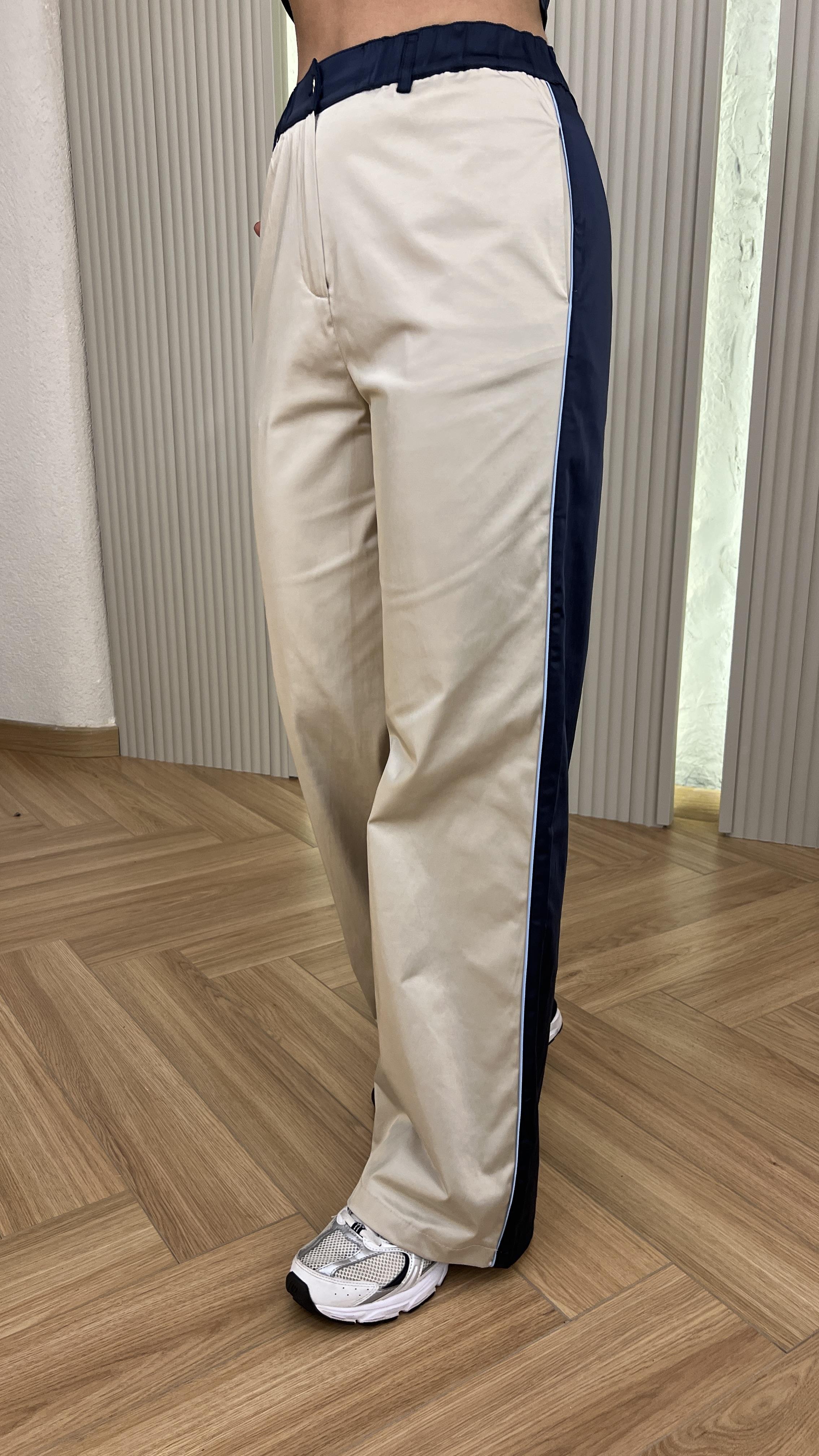 Tio Tok Saten Çift Renk Premium Pantolon