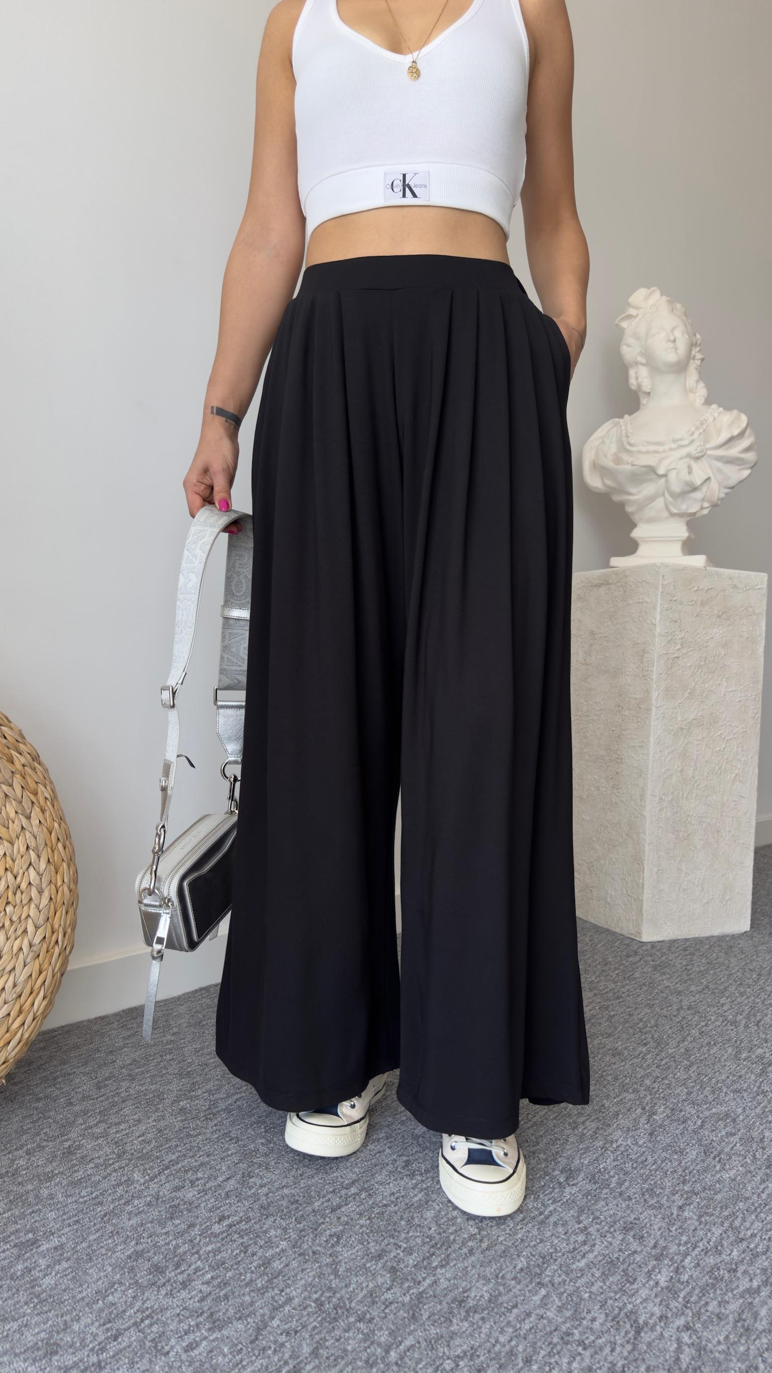 Premıum Oys Model Siyah Pileli Pantolon