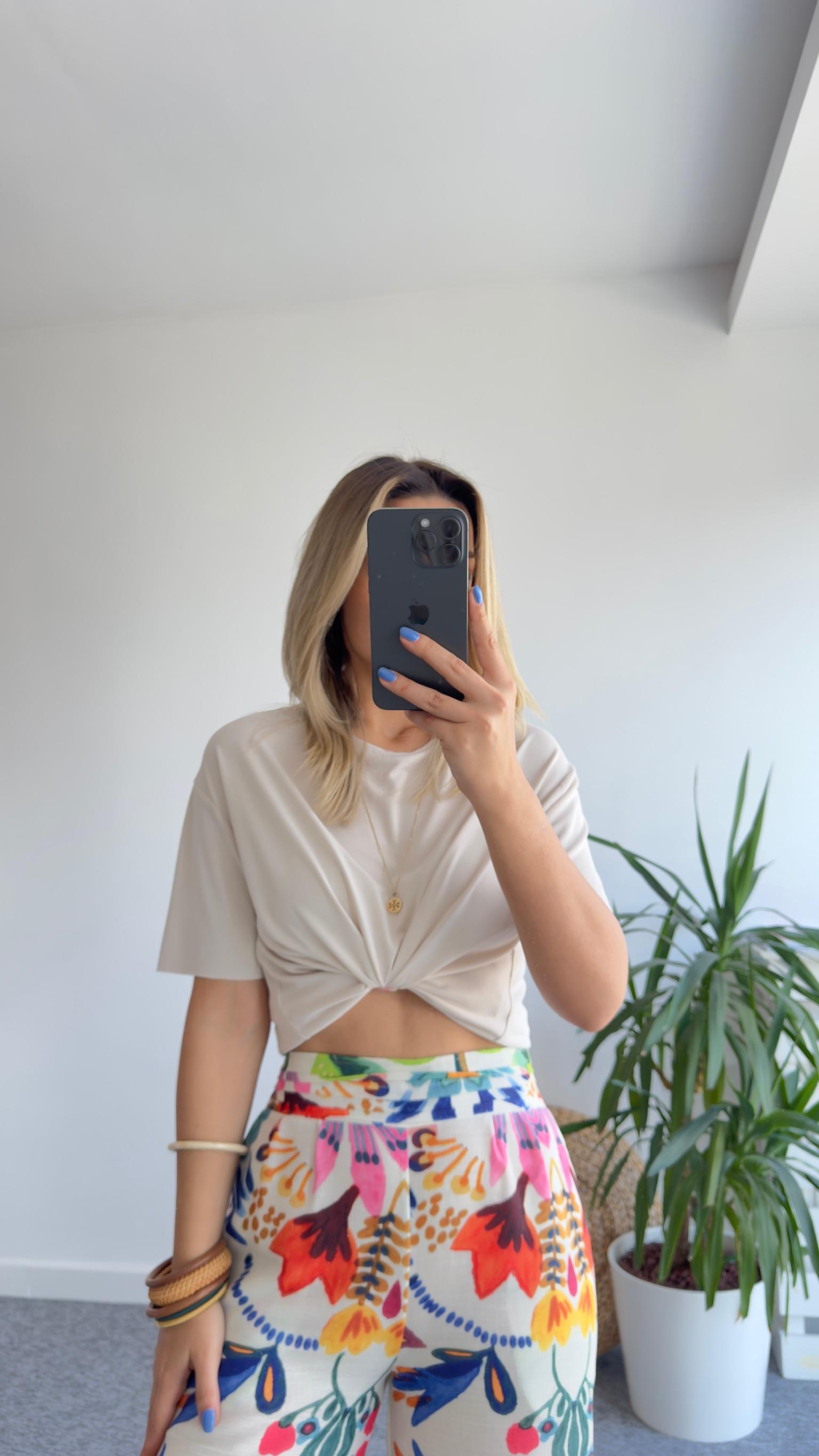 Oys Modal Kumaş Bej Tshirt
