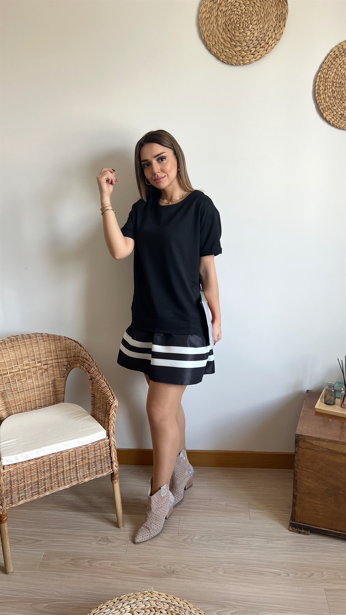 Twist Model Siyah Basic Elbise