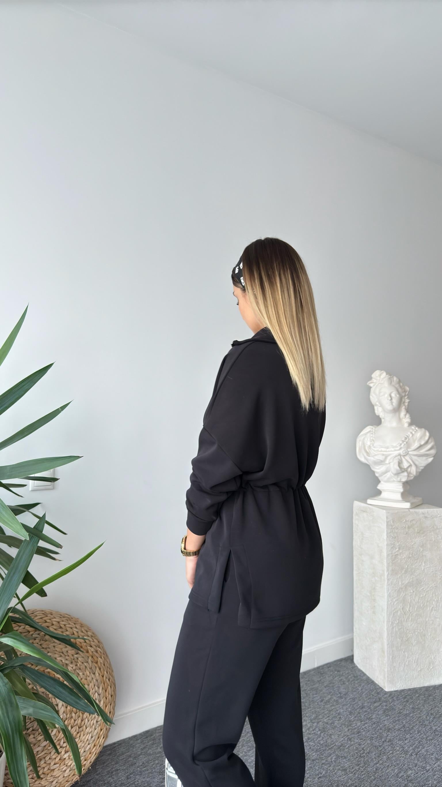 Renan Bel Büzgülü Yarım Fermuar Modal Takım