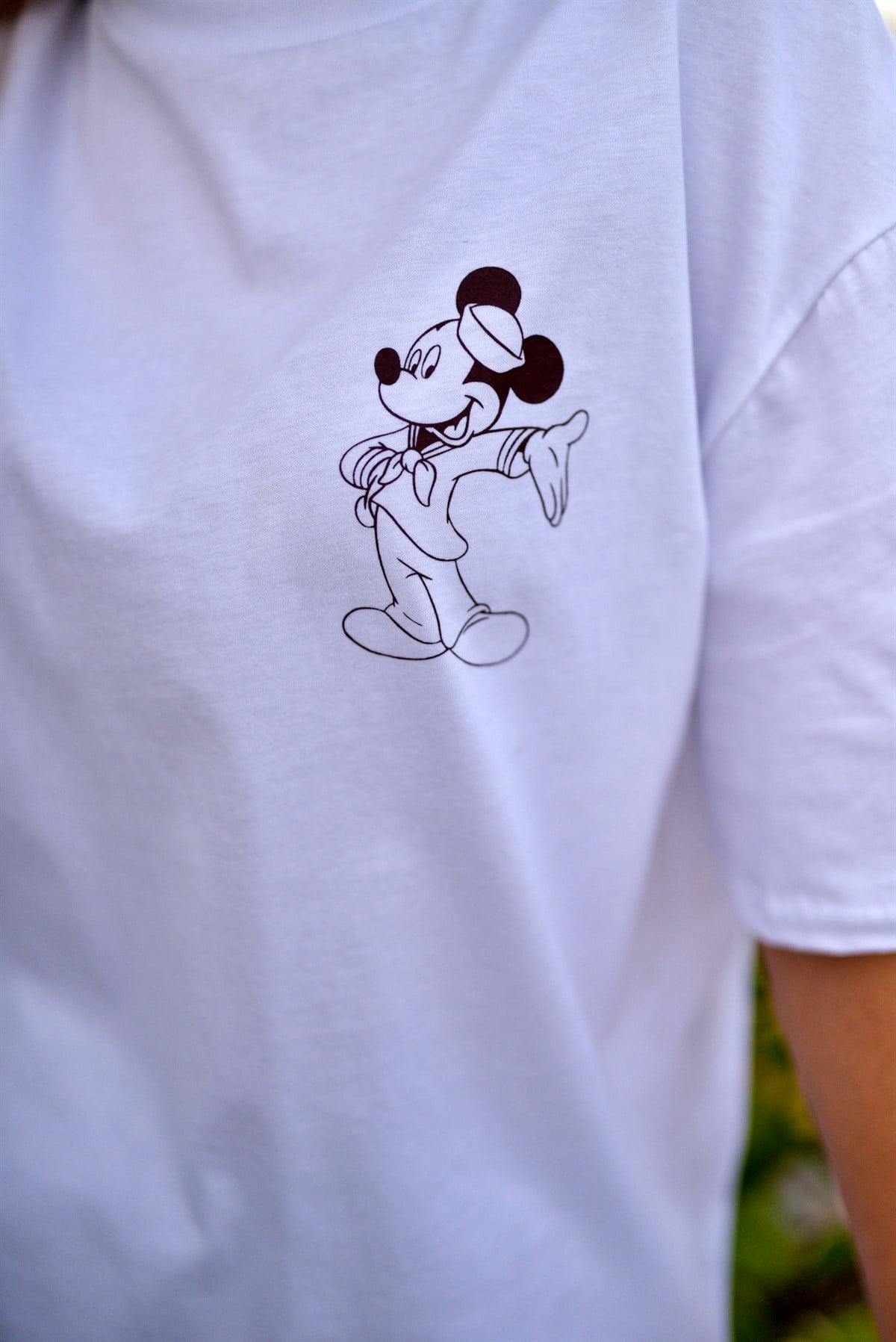 Sırtı Mickey Yazılı Tshirt