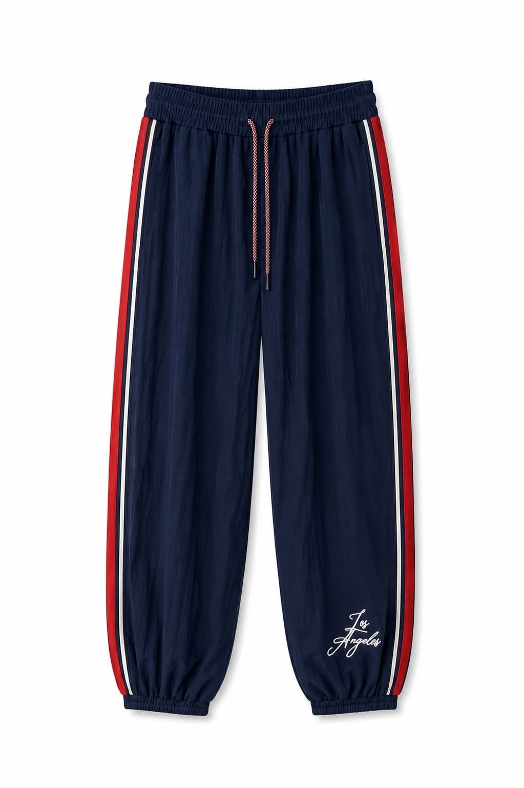 Paça Yazılı Şeritli Paraşüt Pantolon