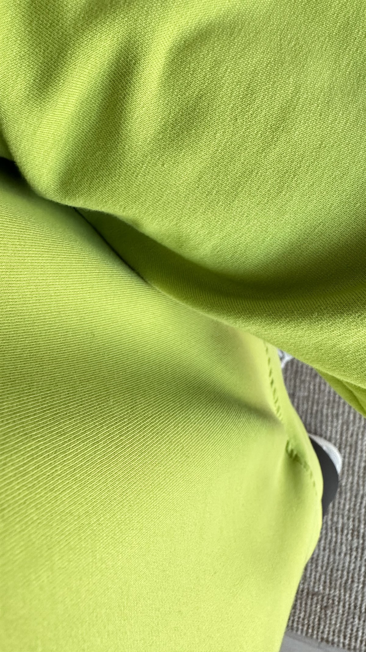 İki İplik Asimetrik Yeşil Basic Sweat