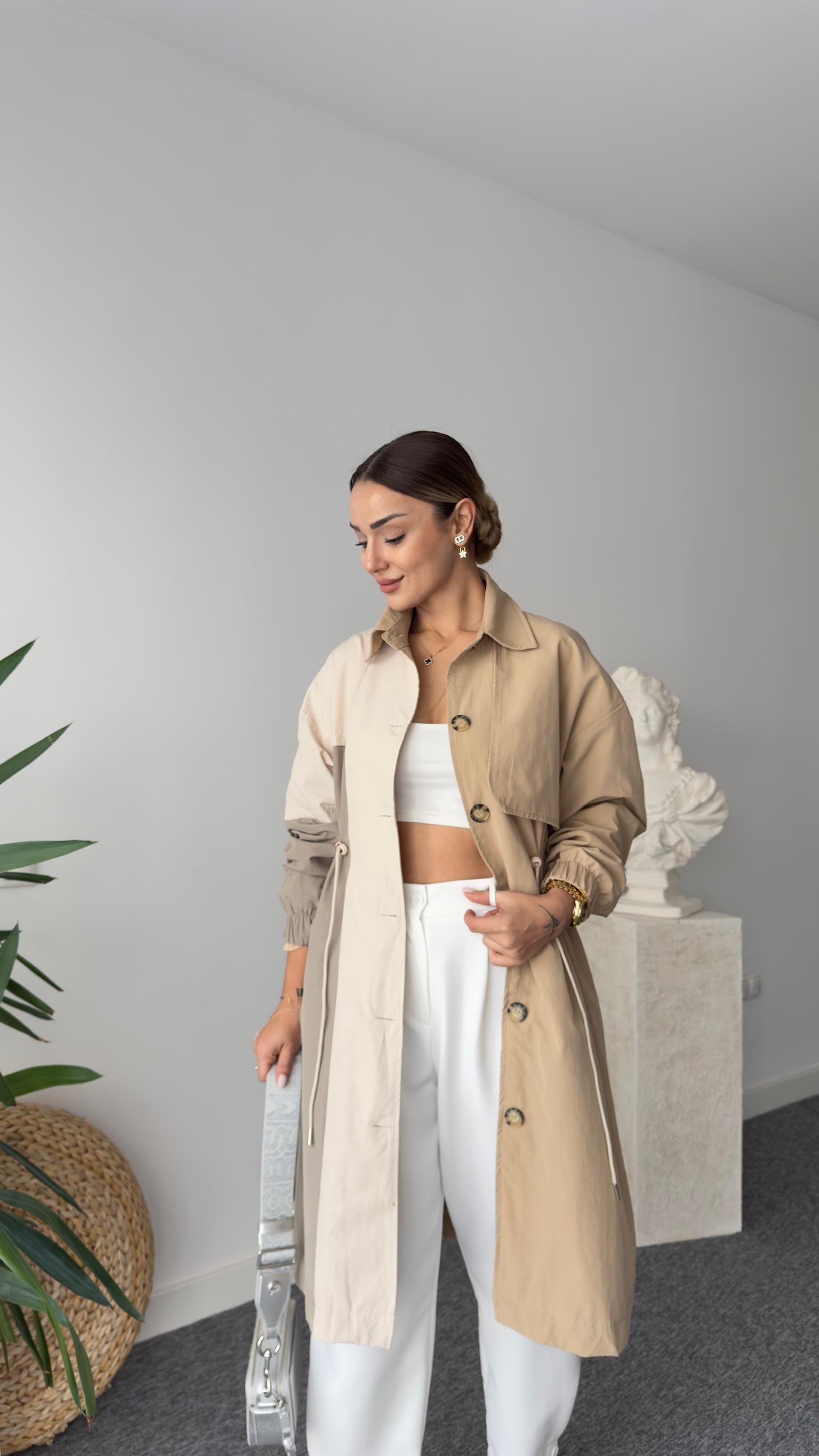 Tws Model Üç Renk Trençkot