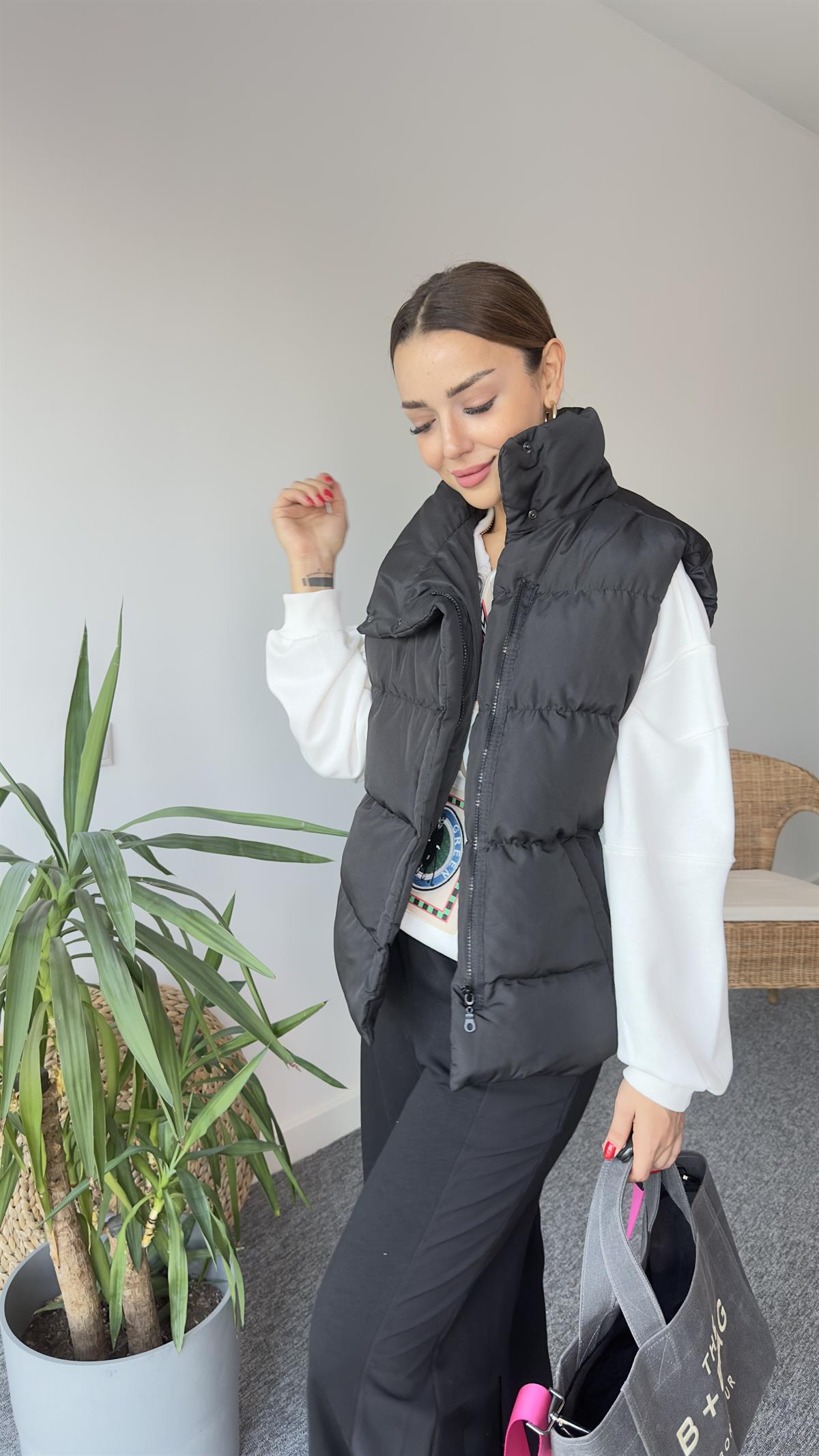 Bans Siyah Şİşme Yelek
