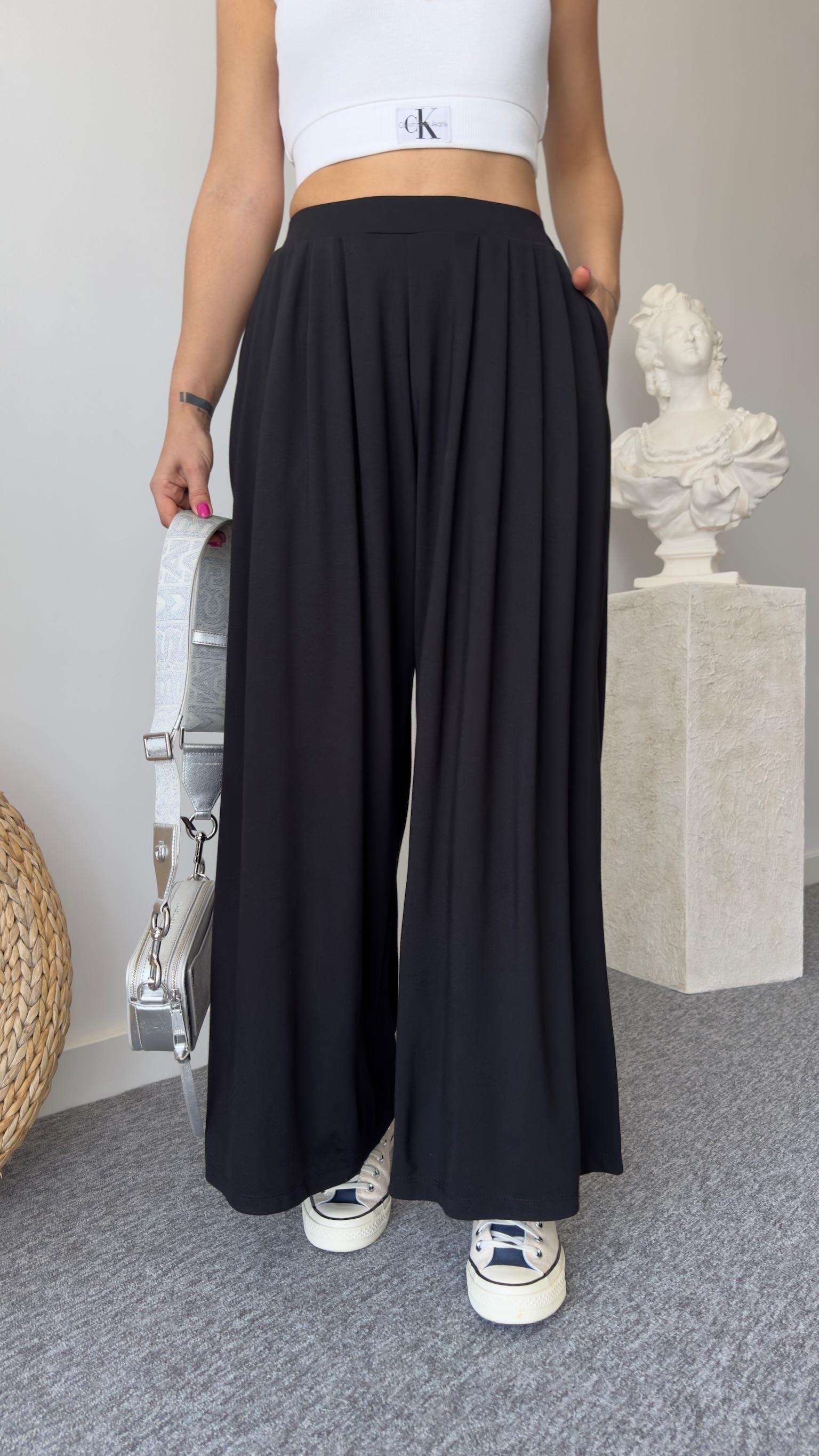 Premıum Oys Model Siyah Pileli Pantolon