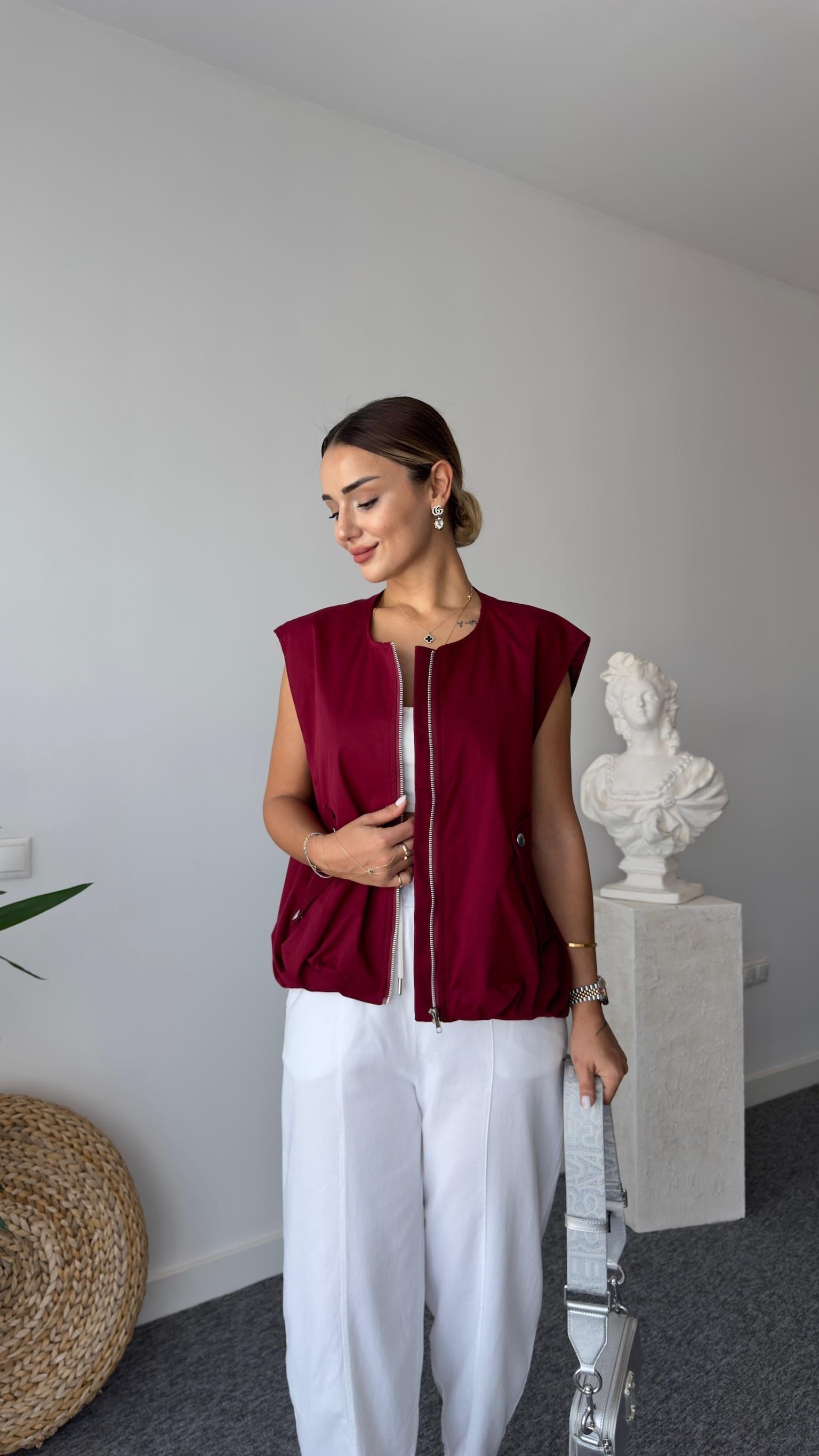 Yores Massi Model Bordo Yelek