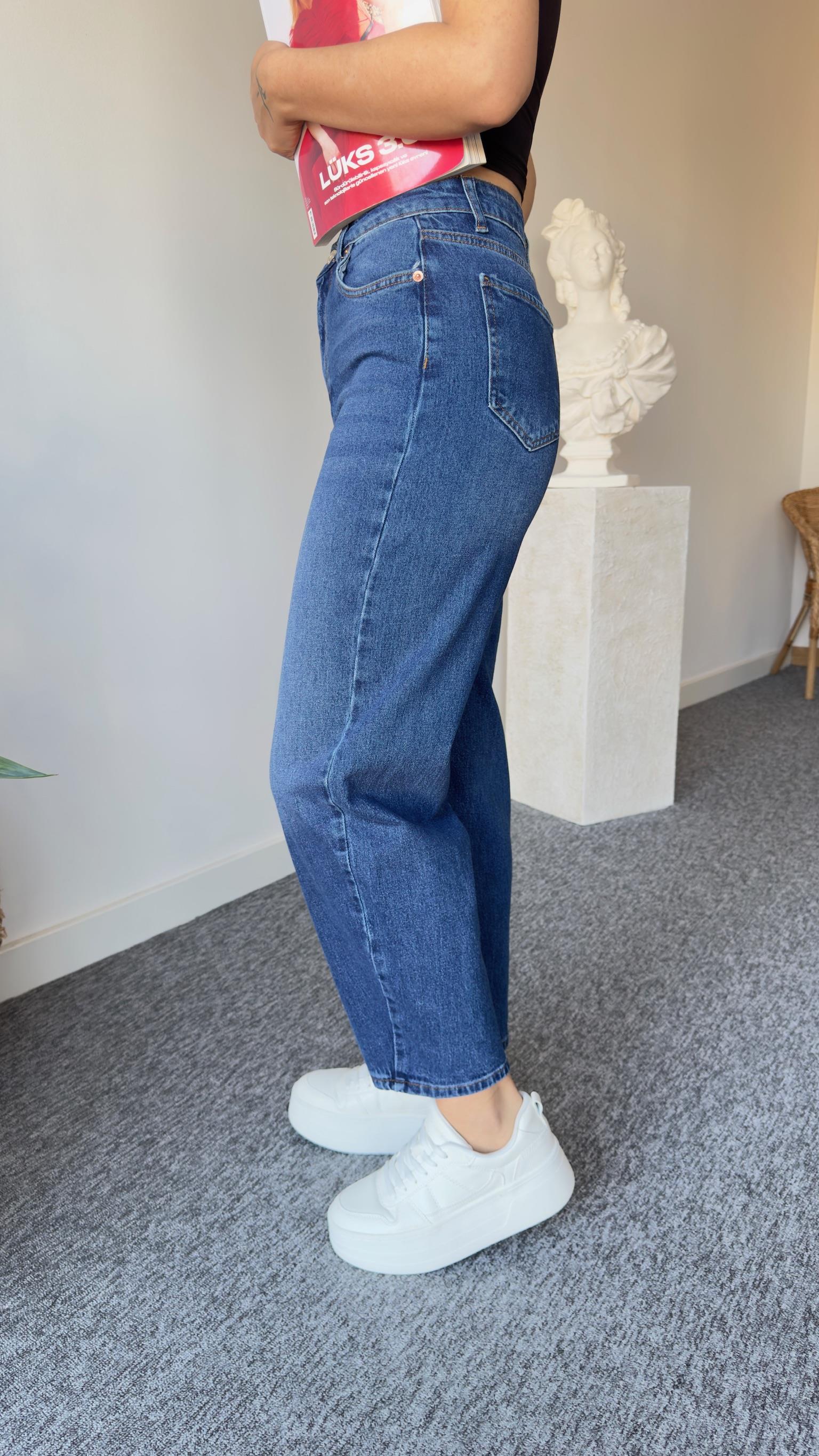 Orj Marka Lacivert Balon Jean