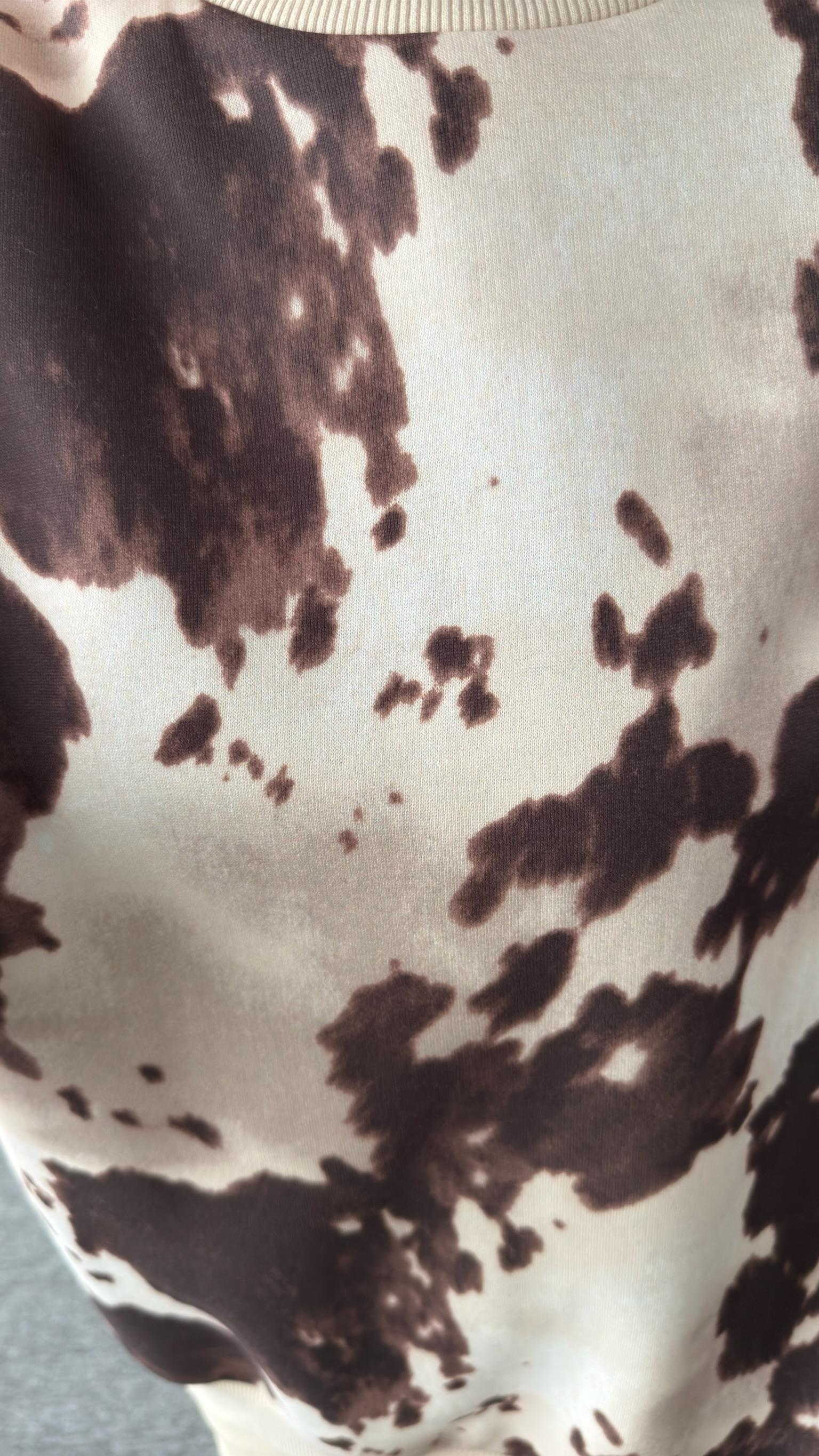 Thian Kahve Renk Geçişli Sweatshirt