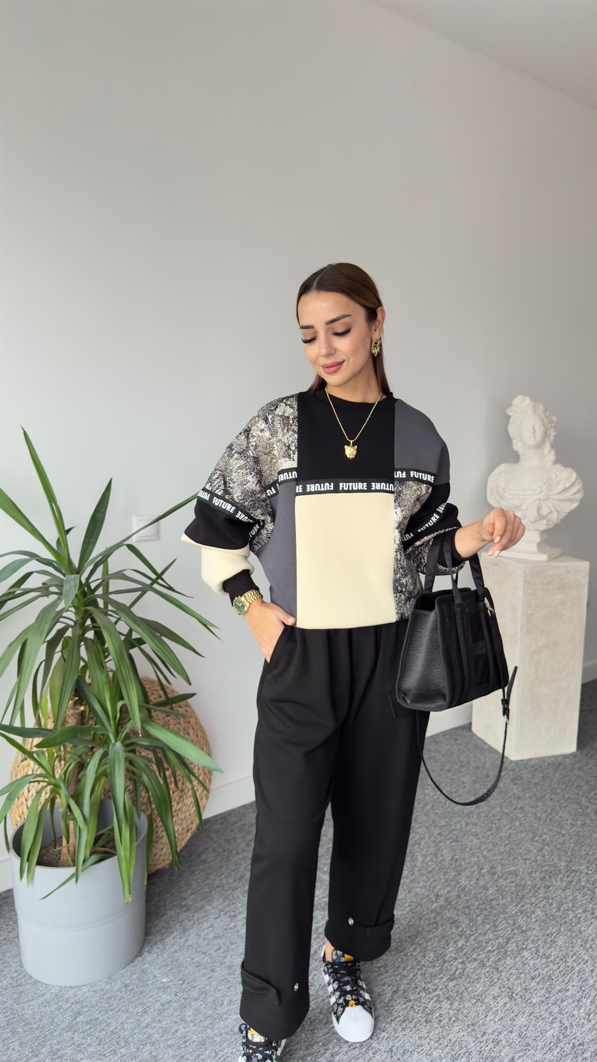 Future Patcworkh Tasarım Sweat
