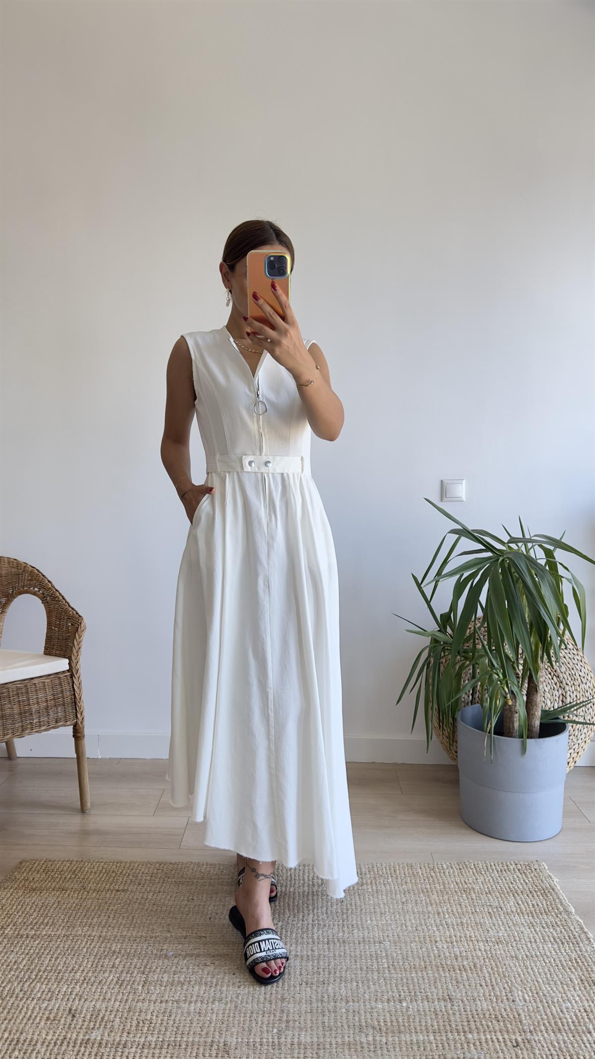 Sem Zra Model Asimetrik Premium Elbise