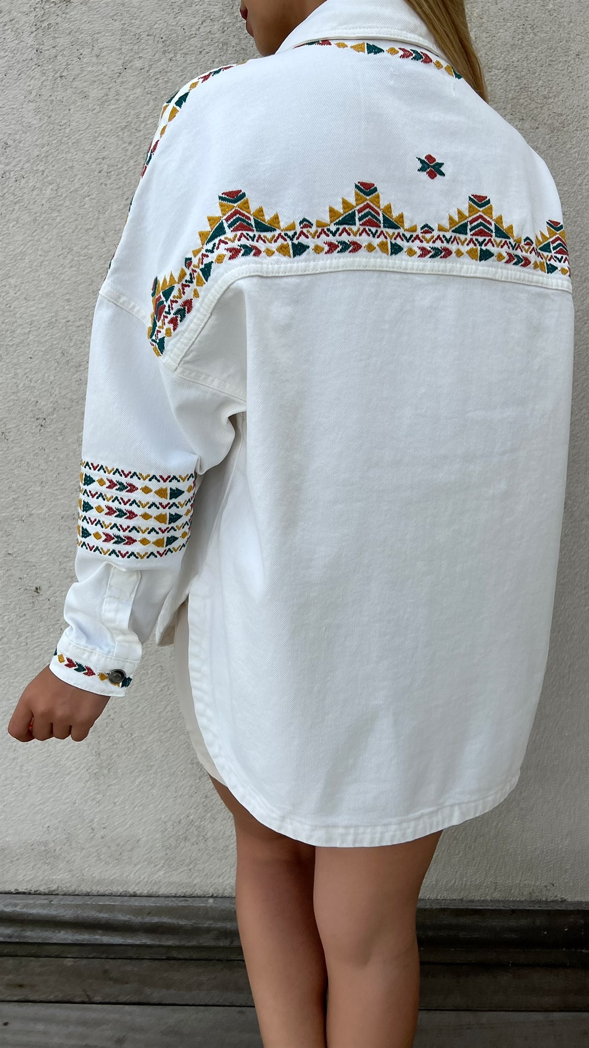 Zara Model Nakış Detaylı Tasarım Ceket