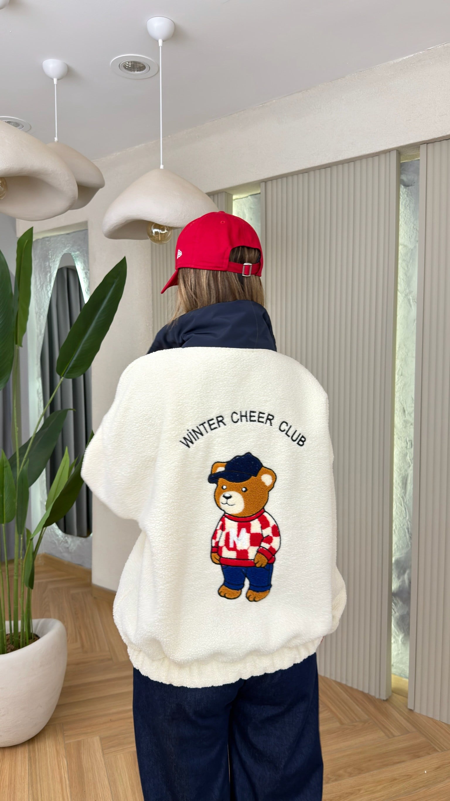 Viral Sırt İşlemeli Teddy Sweatshirt(ÖN SİPARİŞ ÜRÜNÜ)