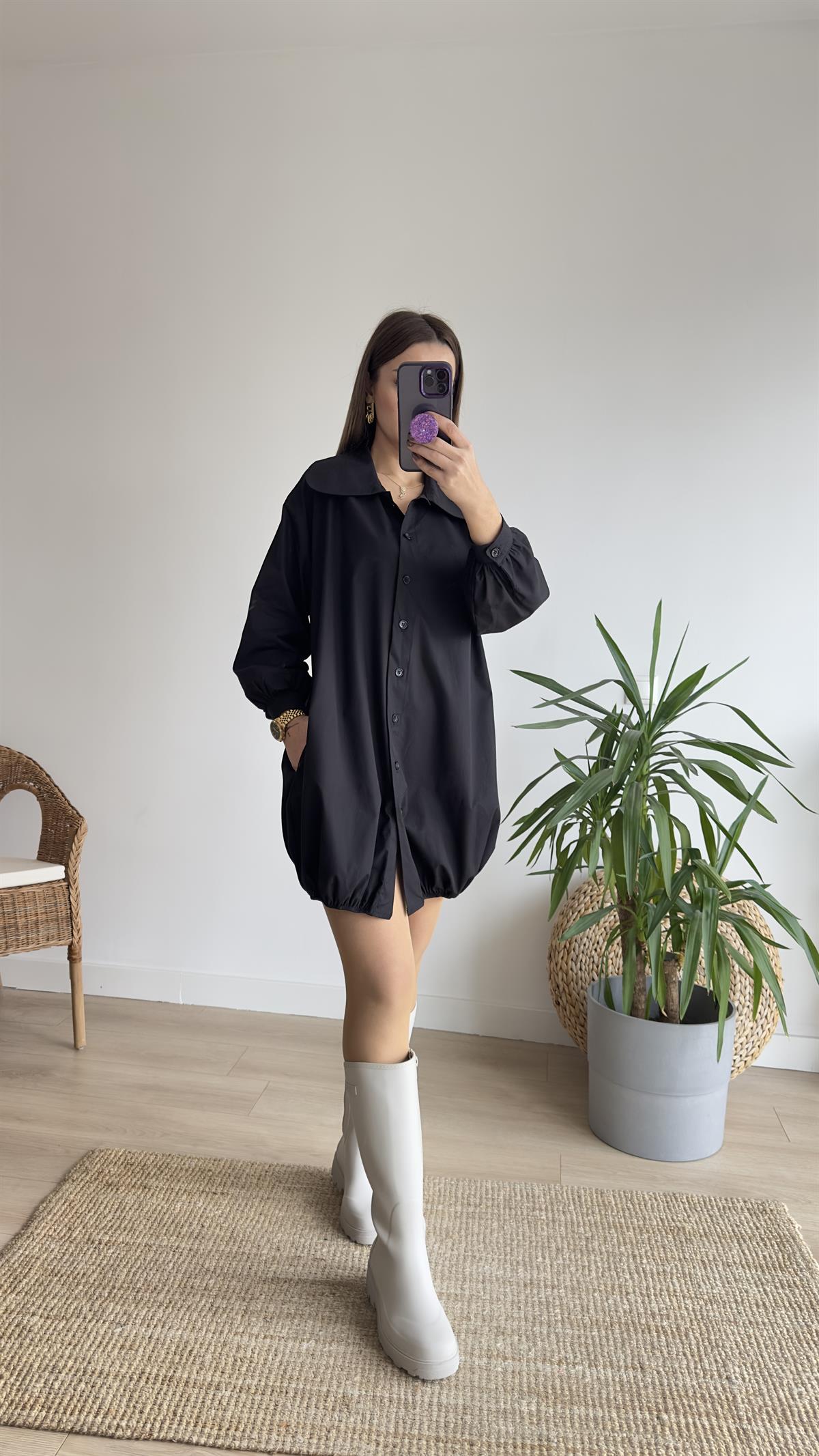 Zra Model Bebe Yaka Tunik Elbise 