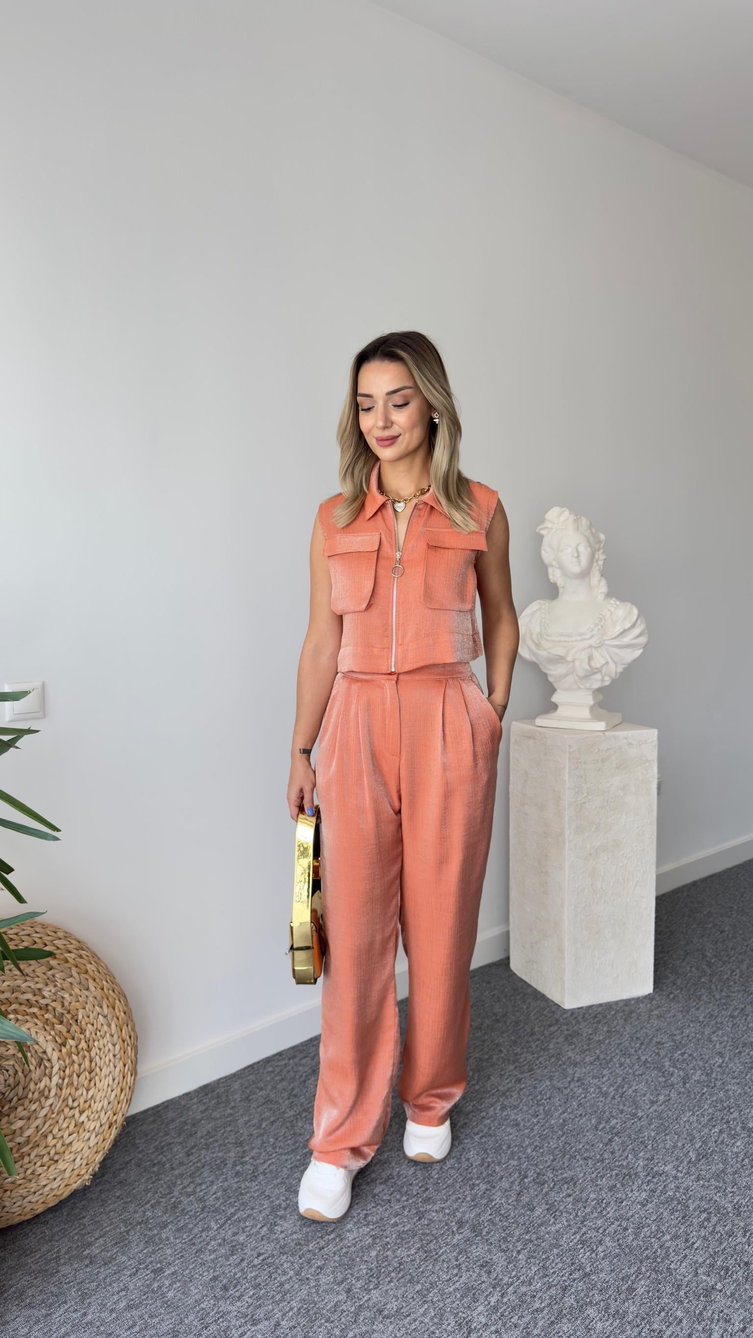 Gjen Fermuarlı Turuncu İkili Takım   