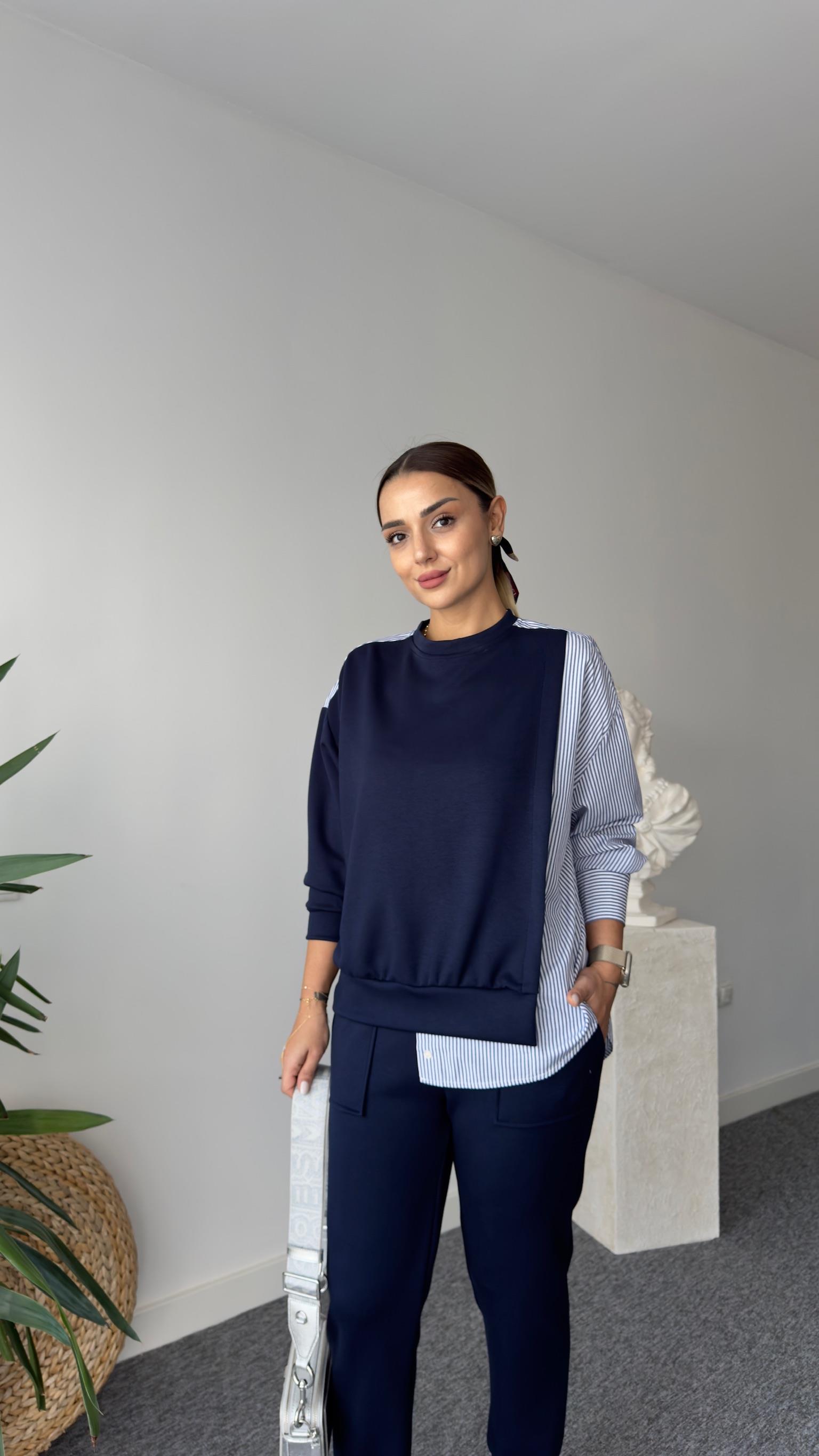 Lipa Yanlar Gömlek Detaylı Laci Modal Takım