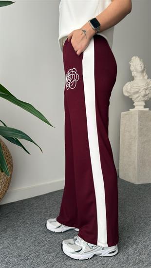 Bordo Neya Nakışlı Modal Takım