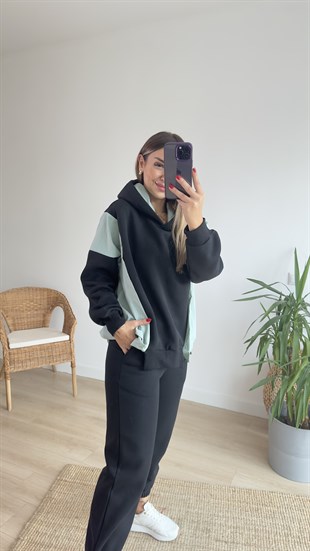 Paraşüt Detaylı Şardonlu Eşofman Takımı