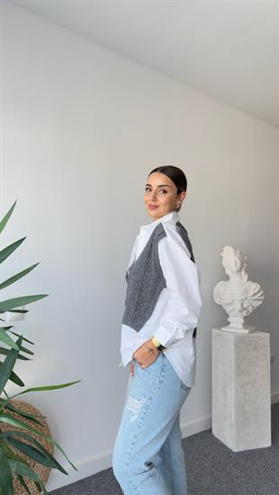 Tws Model Zincir Detaylı Tasarım Gömlek