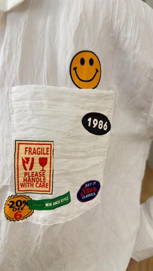 Beyaz Holie Tws Model Nakış Detaylı Gömlek