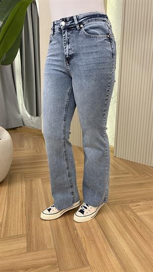 Mavi Kar Yıkama Push Up Etkili Jean