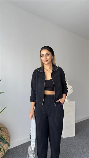 Julia Oys Çizgili Modal Takım