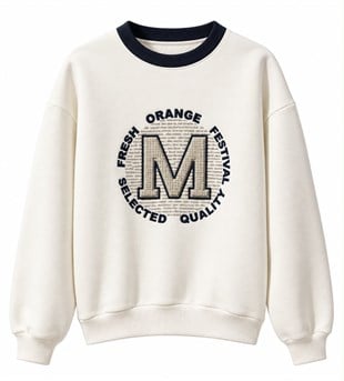 M Nakış İşlemeli Sweatshirt