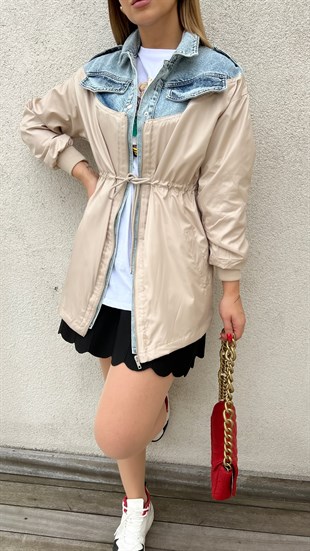 Kot Garnili Tasarım Trençkot