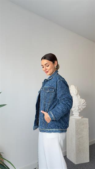 Tws Model Zincir Detaylı Kot Ceket