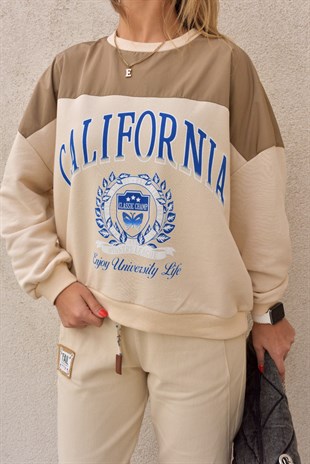 Calıfornıa Baskı Sweatshirt