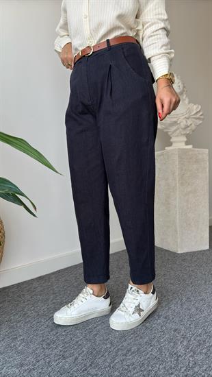 Senita Kemerli Kot Pantolon