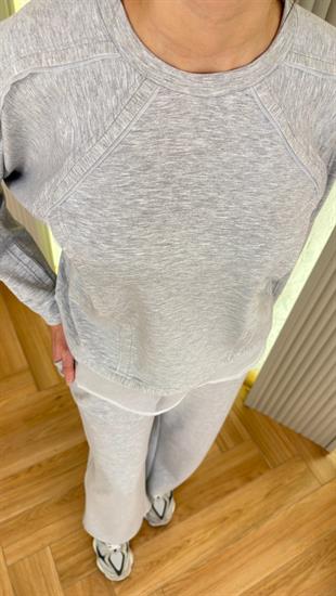 Gri Tül Detaylı Modal Takım