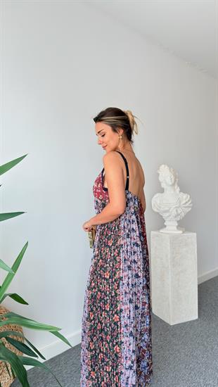 Roa Zra Model Çiçek Desenli Piliseli Elbise 