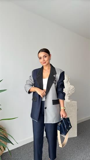 July Renk Geçişli Tasarım Blazer Ceket