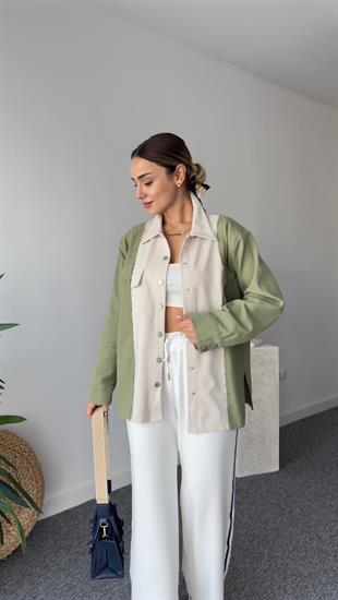 İpkyol Model Renk Geçişli Gömlek Ceket