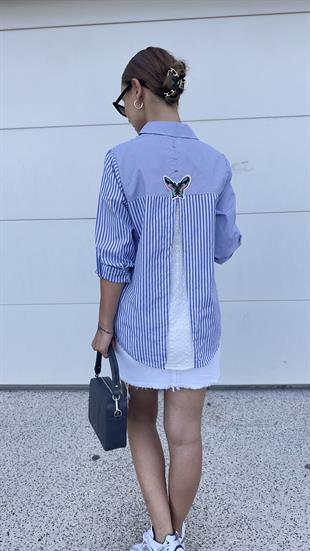 Sırtı Fisto Detaylı Gömlek