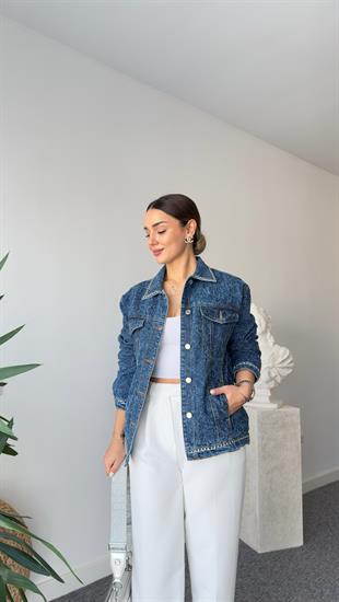Tws Model Zincir Detaylı Kot Ceket