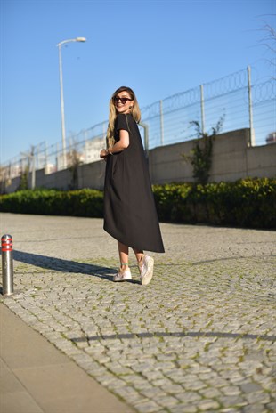 Poplin Detay Orijinal Marka Elbise 