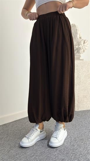 Kahve Rangis Şalvar Model Pantolon