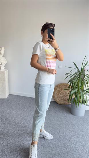 Marka Model Renk Geçişli Taşlı Tshirt