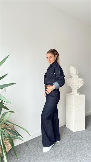 Diani Lacivert Denim Takım