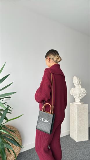 Camilo Paraşüt Garnili Bordo Triko Takım