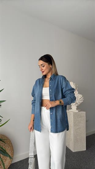 Juliet Taşlı Tensel Jean Gömlek