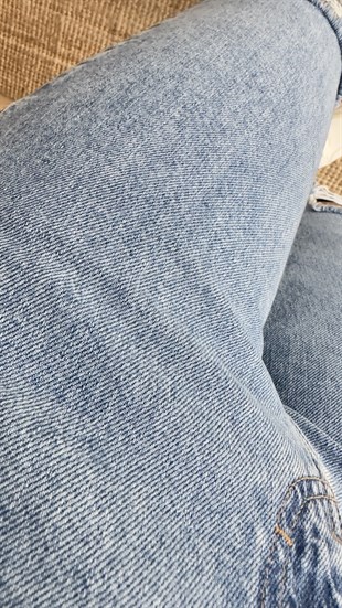 Yırtık Detaylı Mom Jean