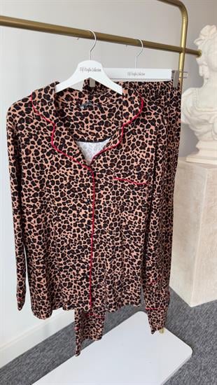 Leopar Desenli İkili Takım