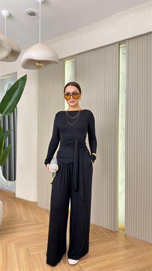 Siyah Buzzy Bağlama Detaylı Takım